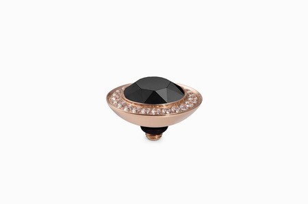 Qudo Rose Gold Topper Tondo Deluxe 13mm - Jet